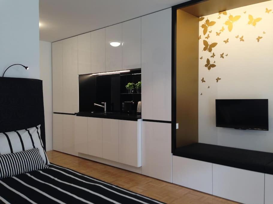 Gorgeous Central Flat With Garage Любляна Экстерьер фото